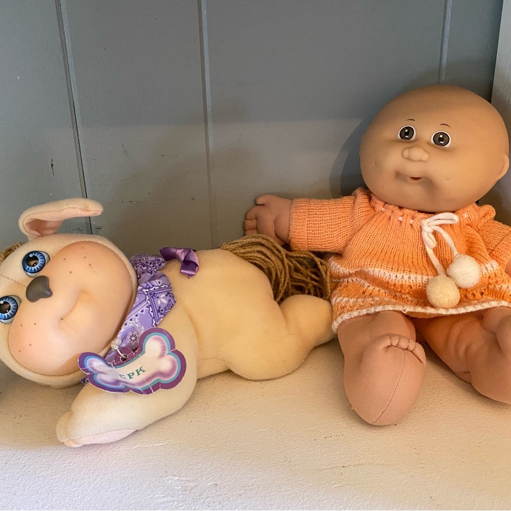 Cabbage Patch Kid Baby and Pet Dog